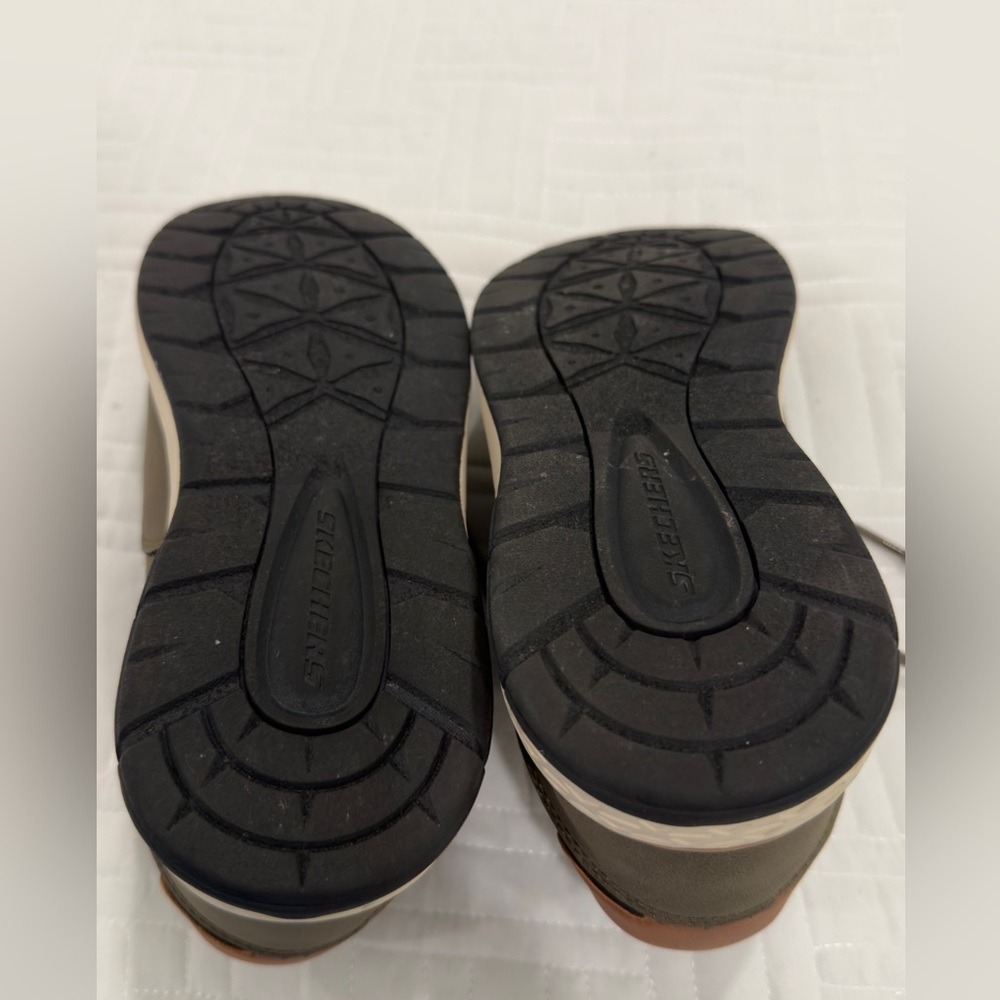 Skechers Relaxed Fit Waterproof Oxford Shoes Olive Green Mens‎ 7 SN 205234 - Picture 5 of 6
